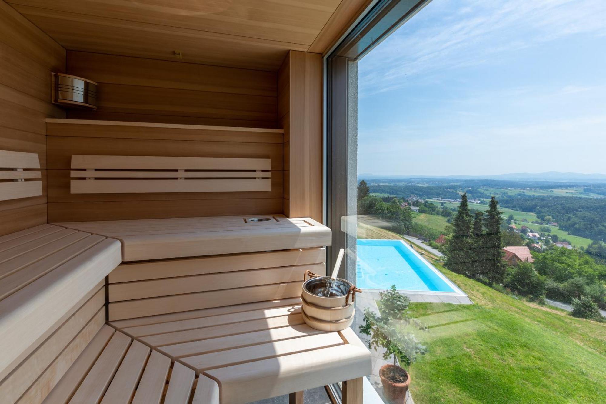 Greim15 --- Ganzes Ferienhaus Mit Fernsicht, Pool, Wellness Deutschlandsberg Bagian luar foto