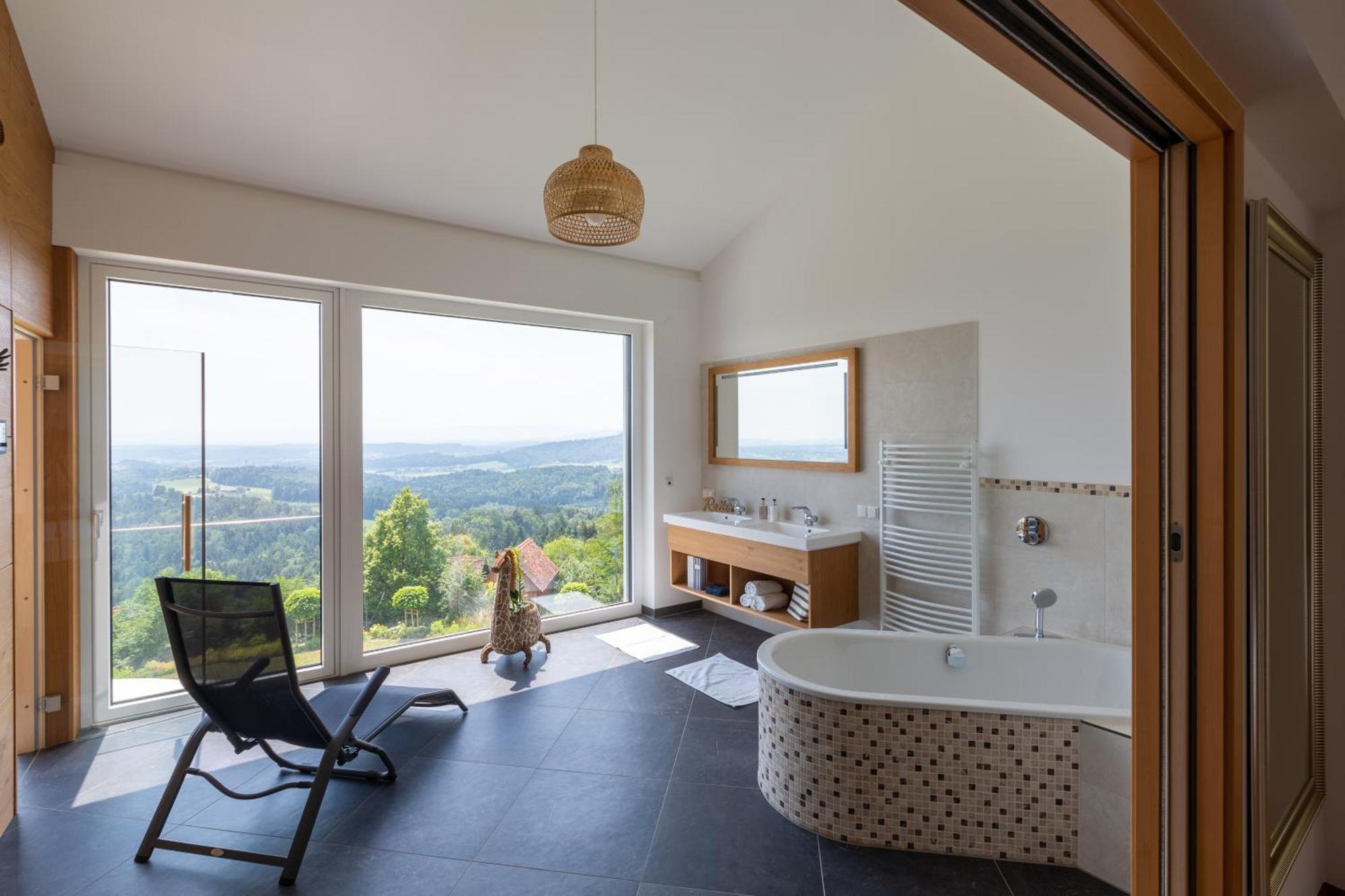 Greim15 --- Ganzes Ferienhaus Mit Fernsicht, Pool, Wellness Deutschlandsberg Bagian luar foto